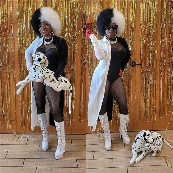 BRAND NEW Wig Black and White Wig - Picture 5 of 8